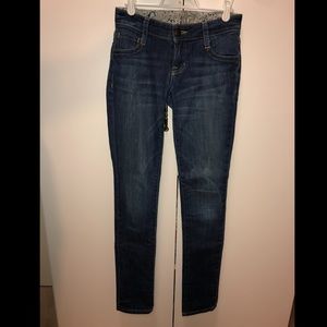 TAG distressed straight skinny jeans